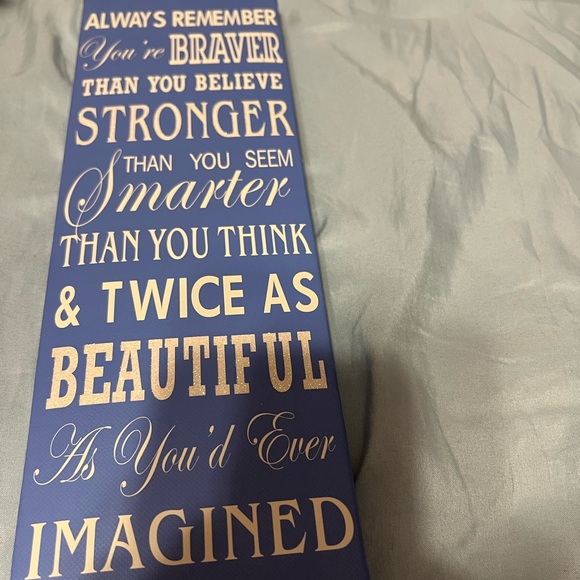 Motivation Canvas Sign (Blue) - Picture 3 of 5